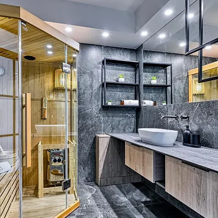 Apartament Orlik Vip - Dwupoziomowy Sniezka Skyline Z Prywatna Sauna Karpacz